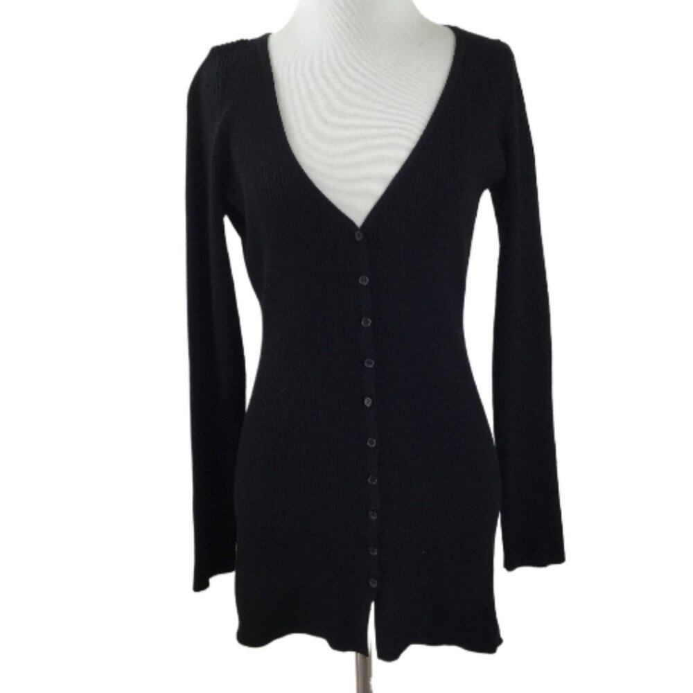 Modern Citizen Black Ribbed Black Top m
